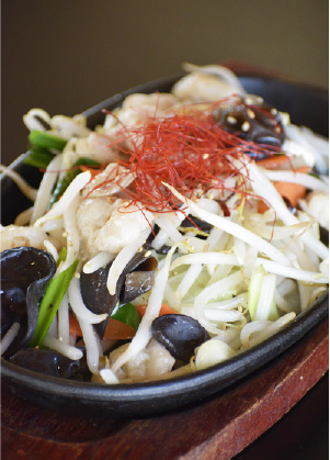 牛もつ鉄板焼き
